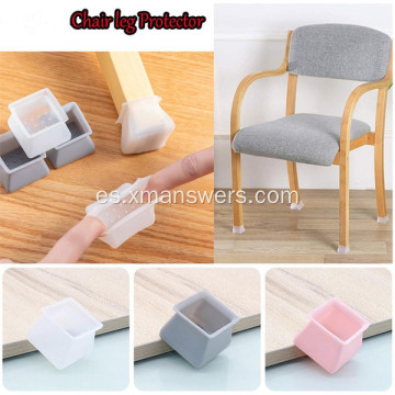 protectores de piso de funda de pierna de silla de silicona flexible personalizada